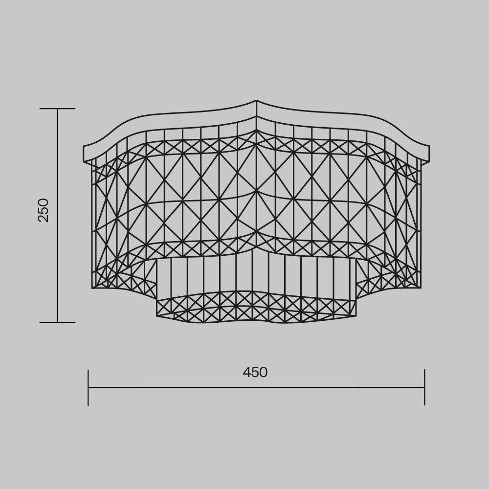 Lampa sufitowa Maytoni Dune IP20 6xE14 DIA005CL-06G | Złoto