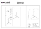 Lampa sufitowa Maytoni Fad IP20 x MOD070CL-L15B3K1 | Czarny