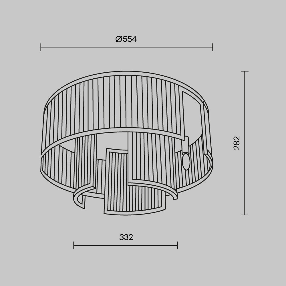 Lampa sufitowa Maytoni Frame IP20 6xE14 MOD174CL-06G | Złoto