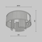 Lampa sufitowa Maytoni Frame IP20 6xE14 MOD174CL-06G | Złoto