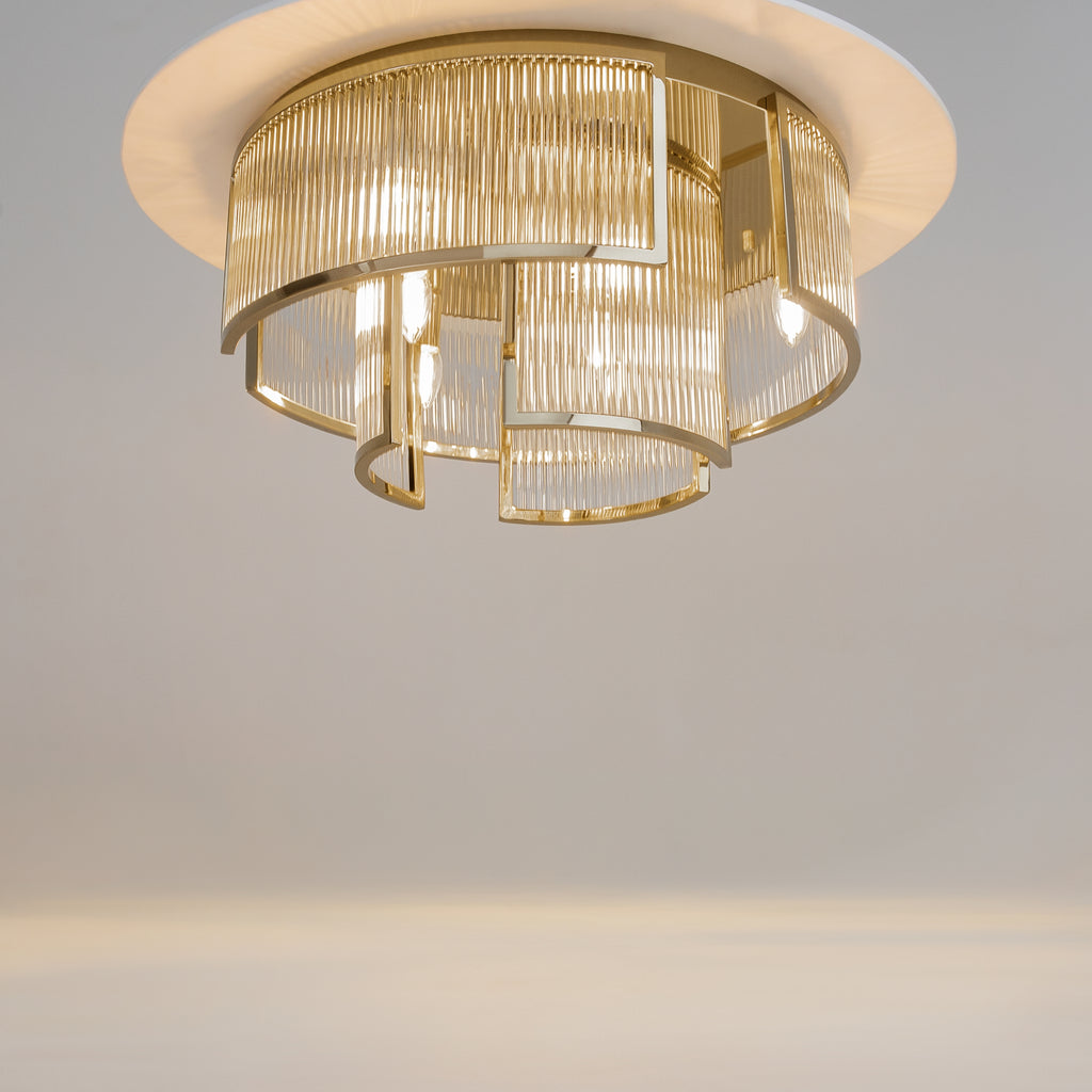 Lampa sufitowa Maytoni Frame IP20 6xE14 MOD174CL-06G | Złoto
