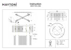 Lampa sufitowa Maytoni Frame IP20 6xE14 MOD174CL-06G | Złoto