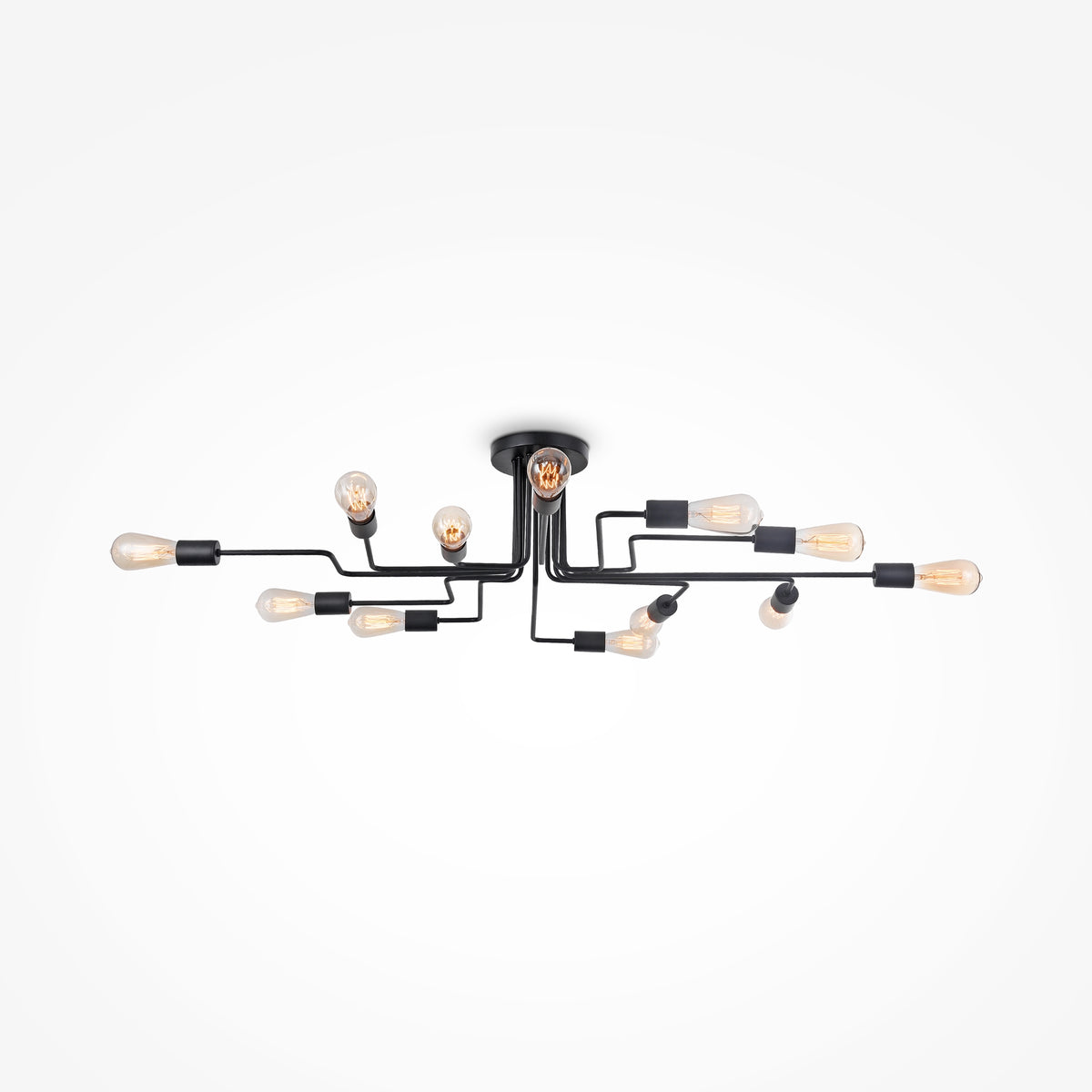 Lampa sufitowa Maytoni Gilbert IP20 12xE27 T532CL-12B | Czarny