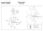 Lampa sufitowa Maytoni Gilbert IP20 12xE27 T532CL-12B | Czarny