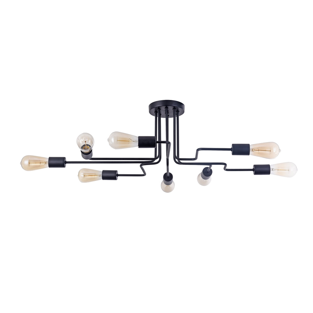 Lampa sufitowa Maytoni Gilbert IP20 8xE27 T532CL-08B | Czarny