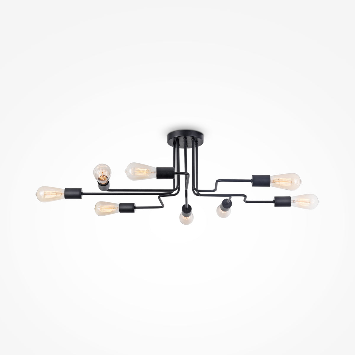 Lampa sufitowa Maytoni Gilbert IP20 8xE27 T532CL-08B | Czarny