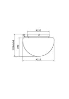 Lampa sufitowa Maytoni Glassy IP20 1xE27 MOD270CL-01G | Złoto
