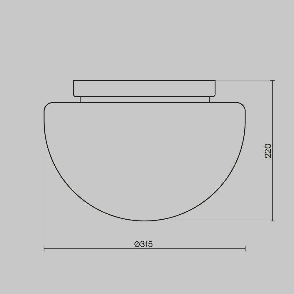 Lampa sufitowa Maytoni Glassy IP20 1xE27 MOD270CL-01G | Złoto