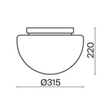 Lampa sufitowa Maytoni Glassy IP20 1xE27 MOD270CL-01G | Złoto
