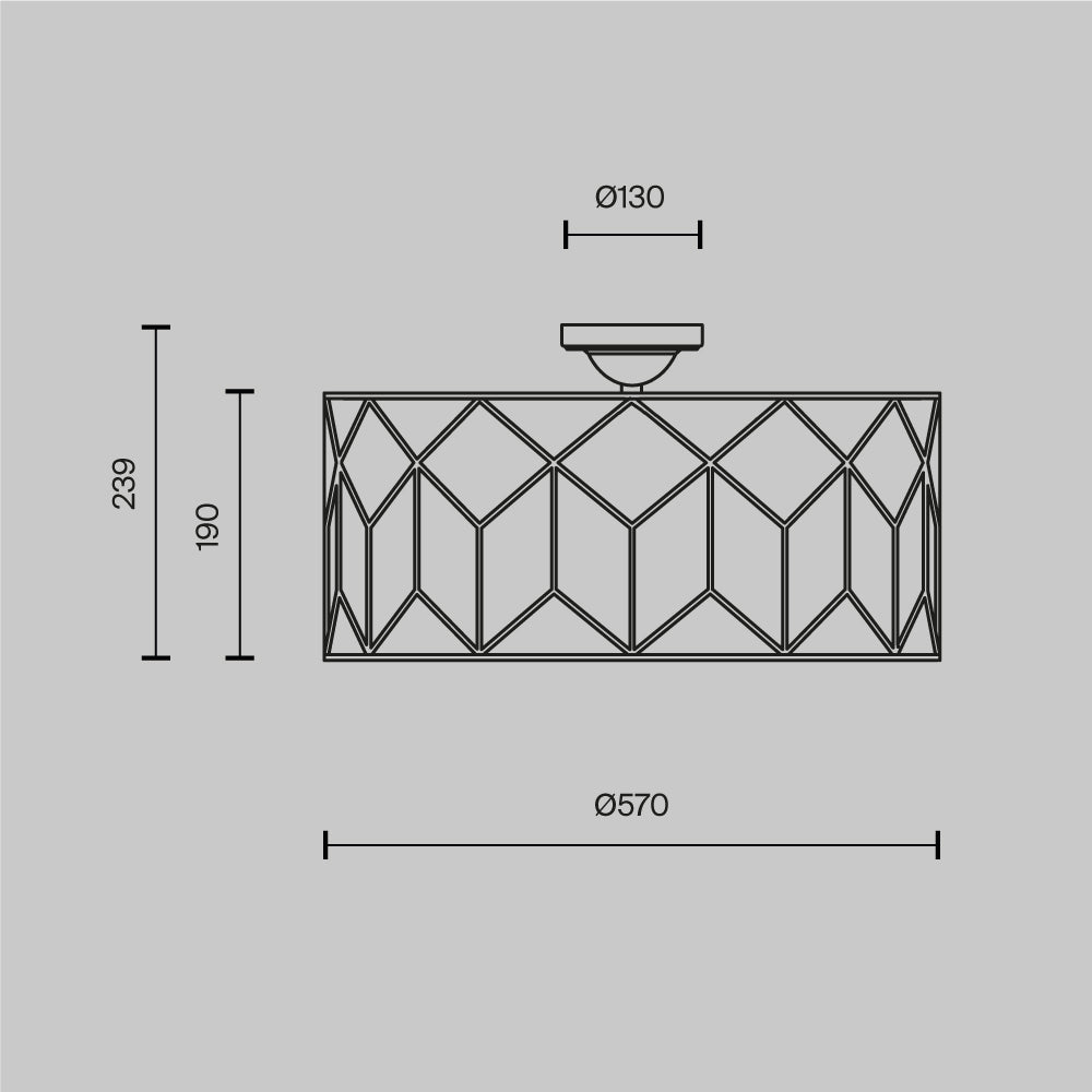 Lampa sufitowa Maytoni Messina IP20 5xE27 H223-PL-05-G | Złoto