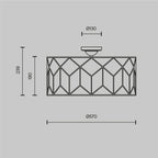 Lampa sufitowa Maytoni Messina IP20 5xE27 H223-PL-05-G | Złoto