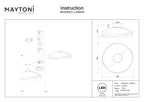 Lampa sufitowa Maytoni Plons IP20 x MOD283CL-L34BS3K | Mosiądz