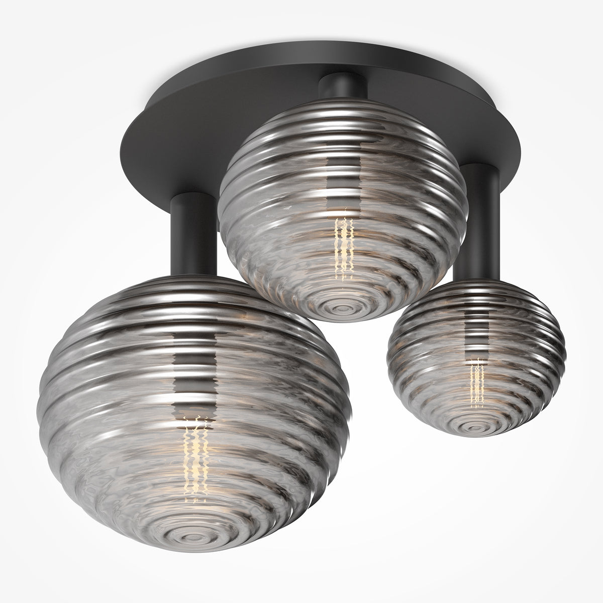 Lampa sufitowa Maytoni Reels IP20 3xE14 MOD268CL-03B | Czarny