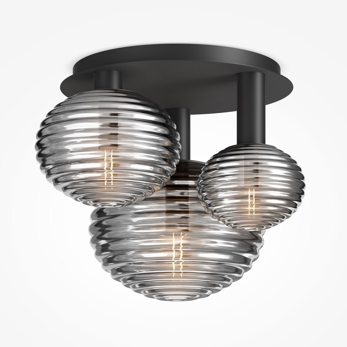 Lampa sufitowa Maytoni Reels IP20 3xE14 MOD268CL-03B | Czarny