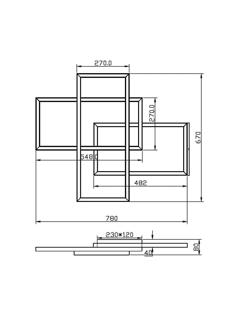 Lampa sufitowa Maytoni Rida IP20 x MOD015CL-L80GK | Złoto