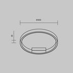 Lampa sufitowa Maytoni Rim IP20 x MOD058CL-L25BSK | Mosiądz