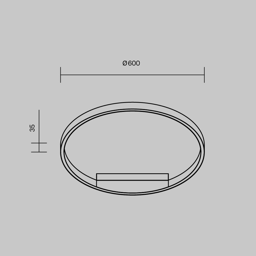 Lampa sufitowa Maytoni Rim IP20 x MOD058CL-L35BSK | Mosiądz