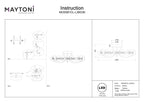 Lampa sufitowa Maytoni Tessara IP20 x MOD081CL-L36G3K | Złoto