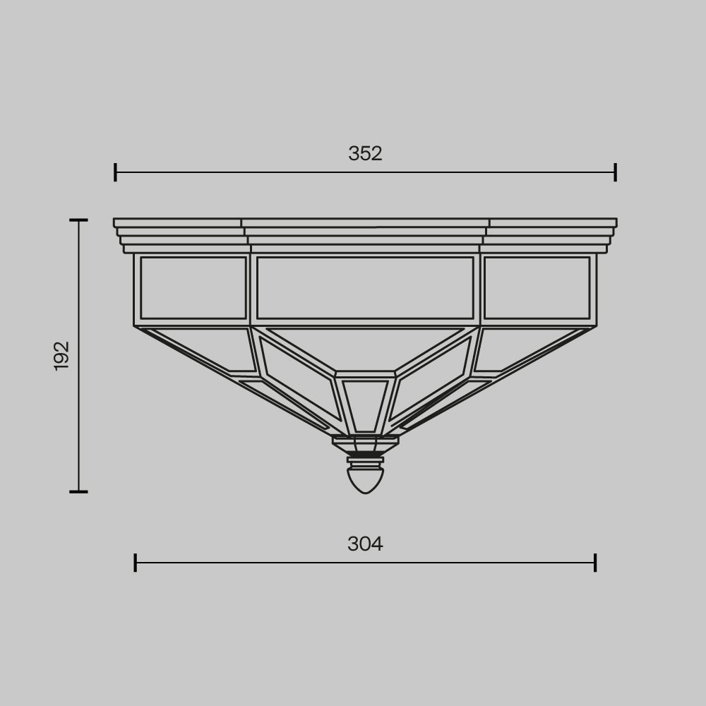 Lampa sufitowa Maytoni Zeil IP20 3xE27 H356-CL-03-BZ | Brązowy