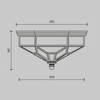 Lampa sufitowa Maytoni Zeil IP20 3xE27 H356-CL-03-BZ | Brązowy