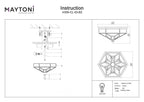 Lampa sufitowa Maytoni Zeil IP20 3xE27 H356-CL-03-BZ | Brązowy