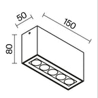 Lampa sufitowa Outdoor Ares IP54 x O309CL-L10GF3K | Grafit