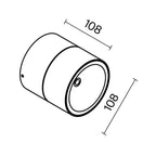 Lampa sufitowa Outdoor Spin IP54 x O310CL-L12W3K | Biały