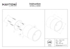 Lampa sufitowa Outdoor Spin IP54 x O310CL-L12W3K | Biały