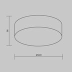 Lampa sufitowa Outdoor Zon IP IP65 x O431CL-L30W3K | Biały
