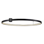 Lampa sufitowa RING L LED 48W zmienna barwa światła CCT | czarny
