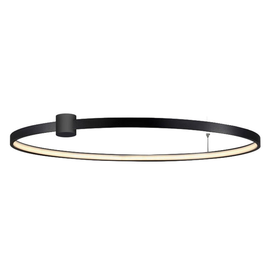 Lampa sufitowa RING L LED 48W zmienna barwa światła CCT | czarny