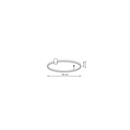 Lampa sufitowa RING L LED 48W zmienna barwa światła CCT | czarny