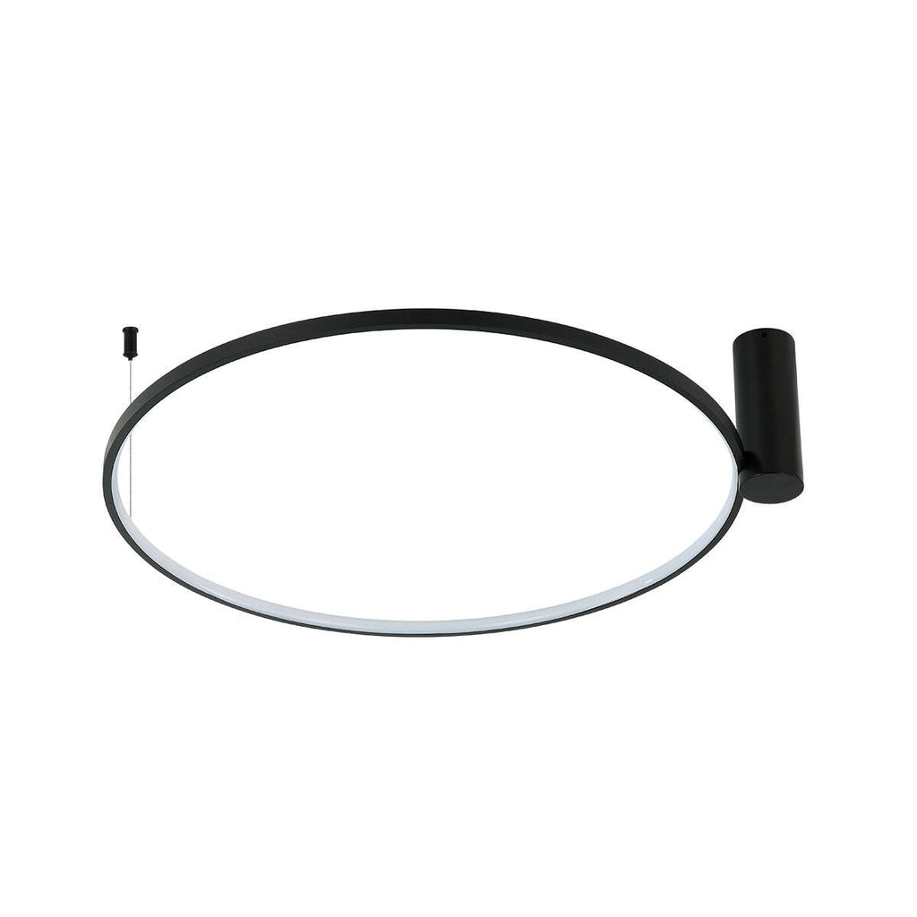 Lampa sufitowa RING S, czarna, 35W LED, barwa ciepła 3000K