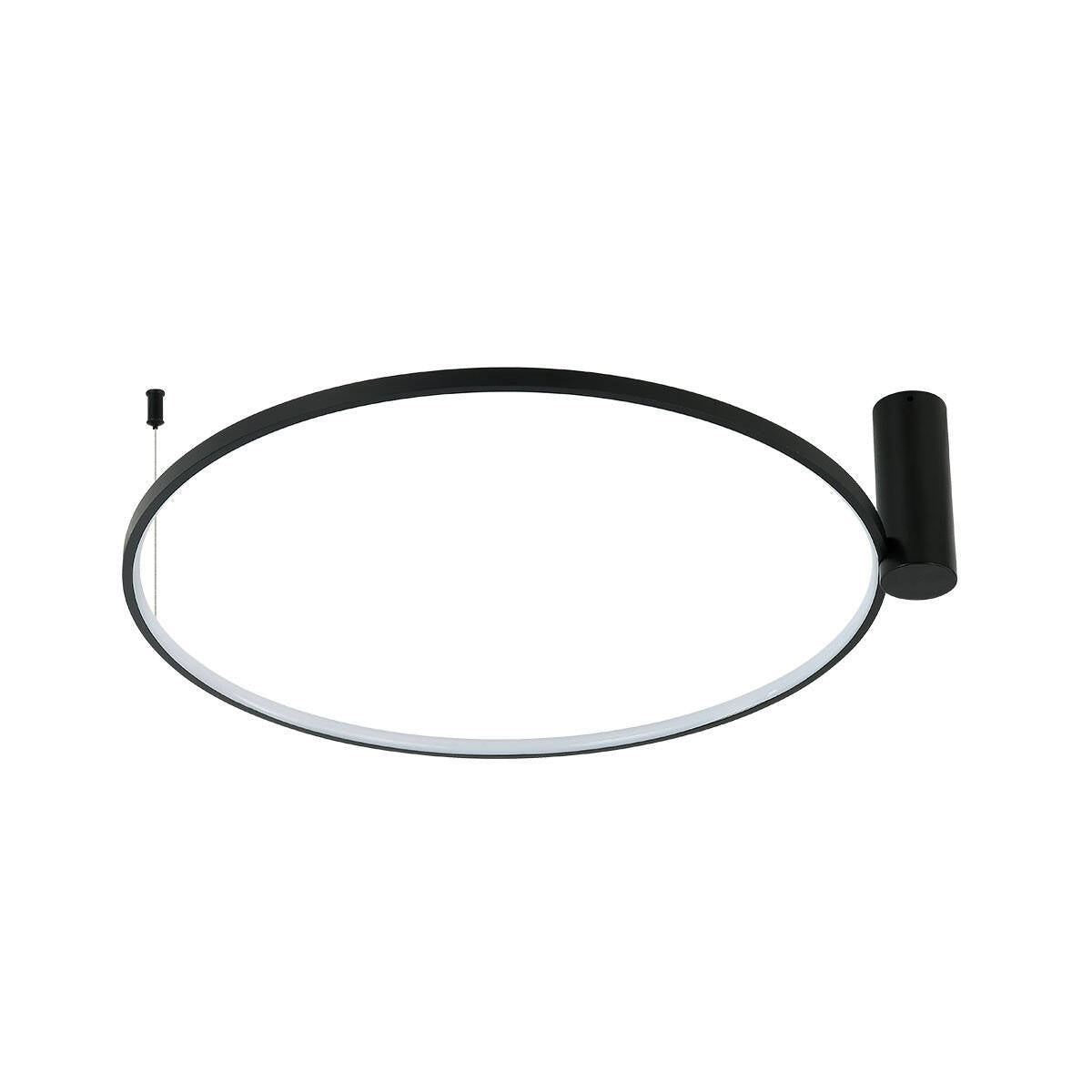Lampa sufitowa RING S, czarna, 35W LED, barwa ciepła 3000K