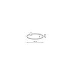 Lampa sufitowa RING S, czarna, 35W LED, barwa ciepła 3000K