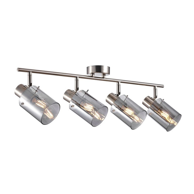 Lampa sufitowa Sardo dł. 62cm 4xE14 | srebrny