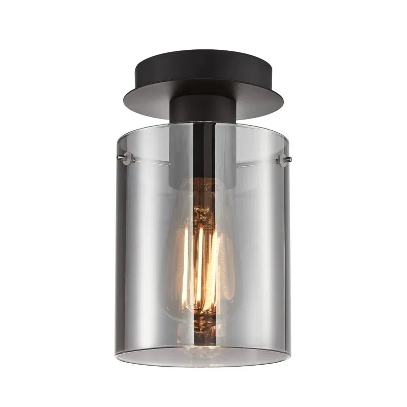 Lampa sufitowa Sardo śr. 13cm E27 | czarny