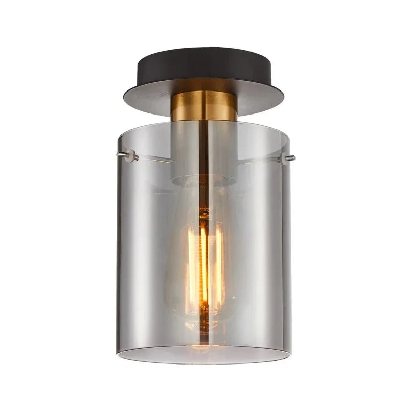 Lampa sufitowa Sardo śr. 13cm E27 | mosiężny
