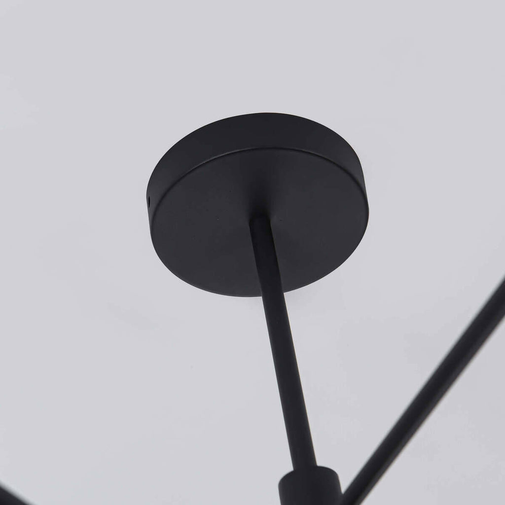 Lampa sufitowa Snow 6, czarna, 6x50W GU10