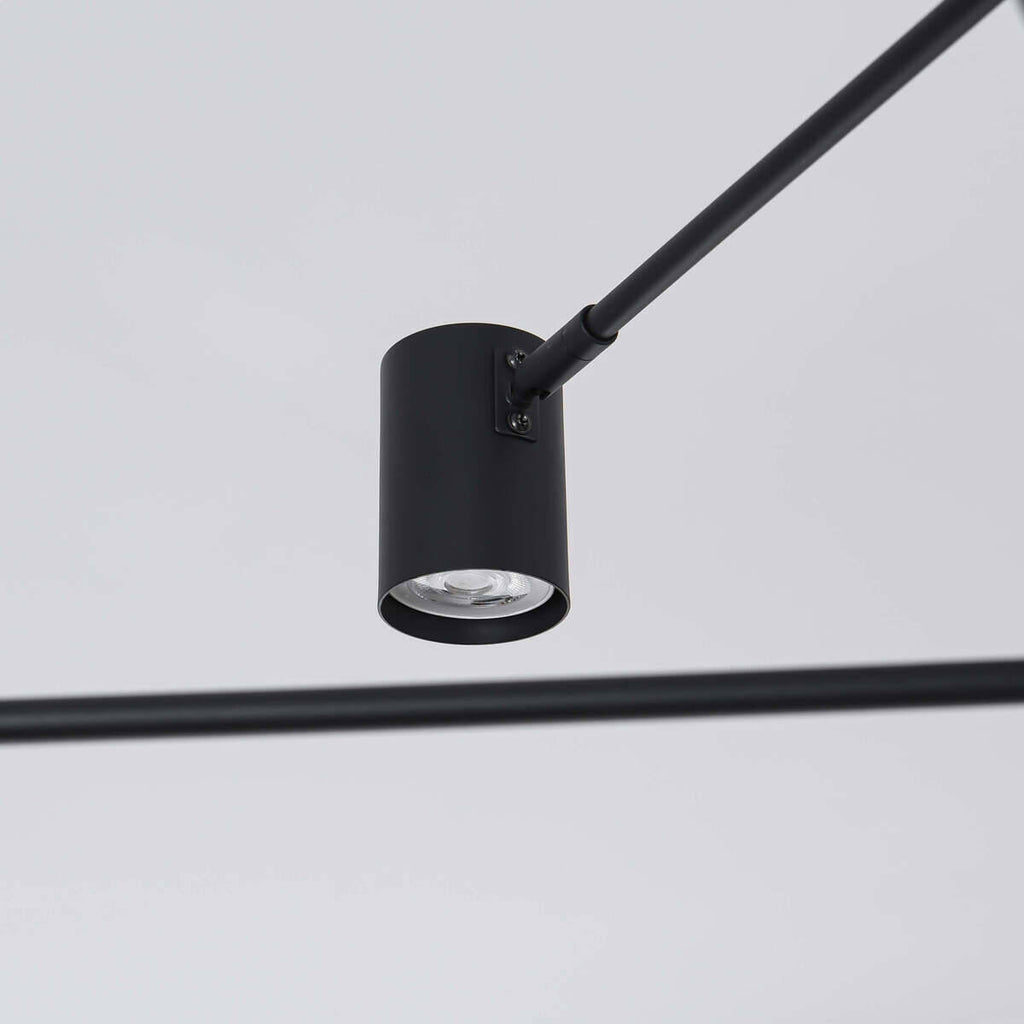 Lampa sufitowa Snow 6, czarna, 6x50W GU10
