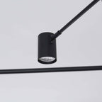 Lampa sufitowa Snow 6, czarna, 6x50W GU10