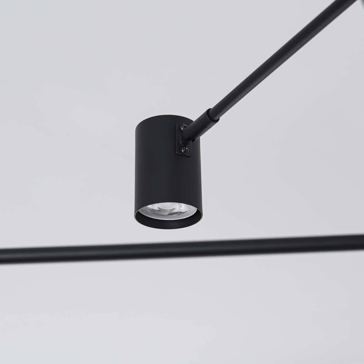 Lampa sufitowa Snow 6, czarna, 6x50W GU10
