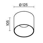 Lampa sufitowa Technical Alfa LED IP20 x C064CL-01-25W3K-D-RD-WB | Biały