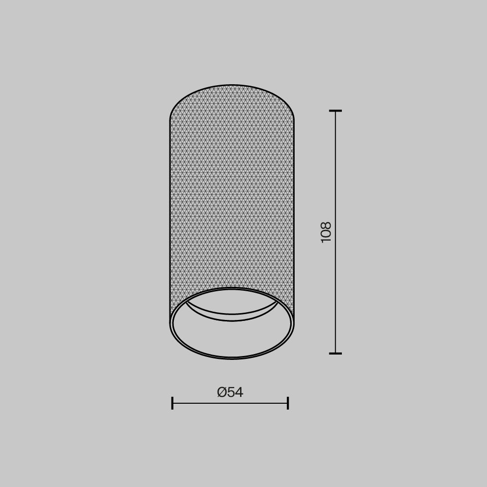 Lampa sufitowa Technical Artisan IP20 1xGU10 C080CL-01-GU10-MG | Matowe złoto