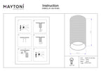 Lampa sufitowa Technical Artisan IP20 1xGU10 C080CL-01-GU10-MG | Matowe złoto