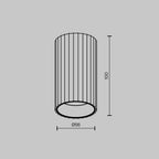 Lampa sufitowa Technical Calipso IP20 1xGU10 C106CL-01-GU10-B | Czarny