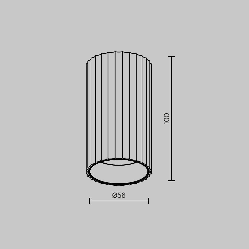 Lampa sufitowa Technical Calipso IP20 1xGU10 C106CL-01-GU10-W | Biały
