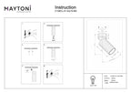 Lampa sufitowa Technical Calipso IP20 1xGU10 C108CL-01-GU10-BS | Mosiądz