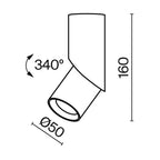 Lampa sufitowa Technical Dafne IP20 x C027CL-L10W | Biały