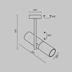 Lampa sufitowa Technical Elti IP20 1xGU10 C020CL-01GB | Czarny